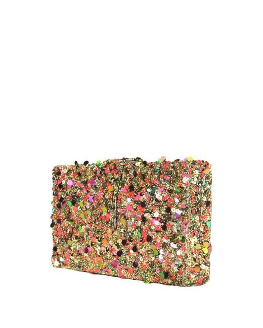 Simitri Metallic Donut Clutch