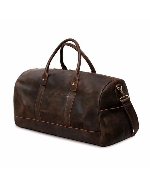 Touri Brown Genuine Leather Duffel for men
