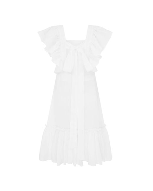 Lisa The Label White La La Lady Peggy Lipton Short Dress