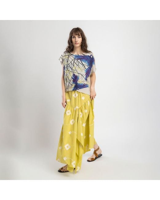 ARTISTA Blue Azure Asymmertic Top