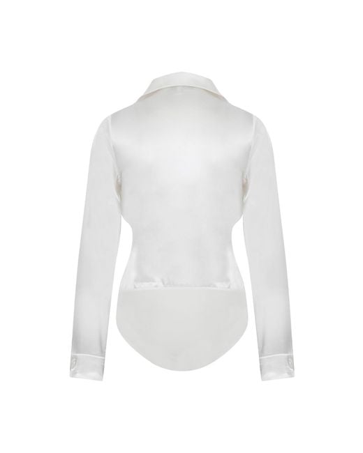 Maan Istanbul White Shirt With Bodysuit