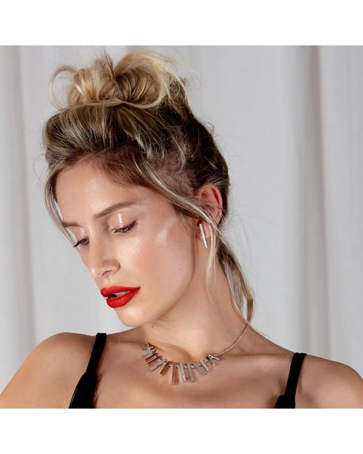 Lucy Quartermaine Metallic Solid Sterling Key Studs