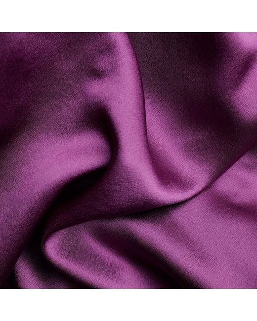 Soft Strokes Silk Purple Pure Mulberry Silk Double Layer Bonnet Fig Tree