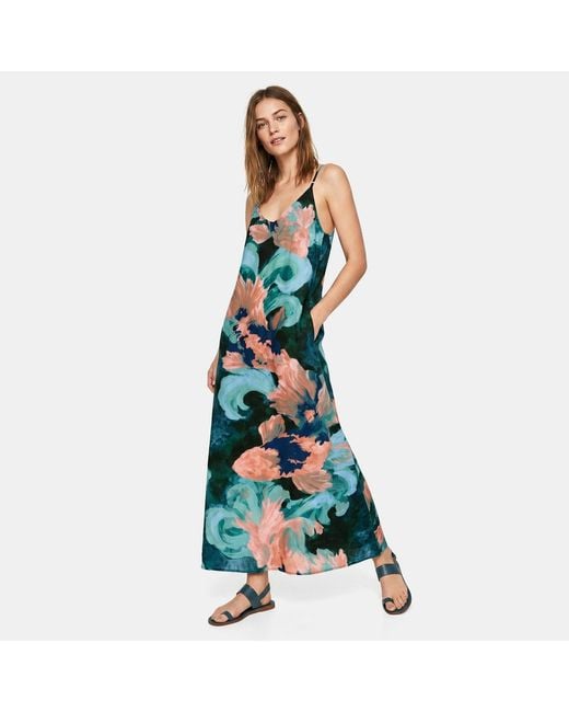 Aloha From Deer Green Midnight Koi Long Dress