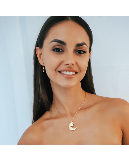 Luna Charles Metallic Cherish To The Moon & Back Necklace