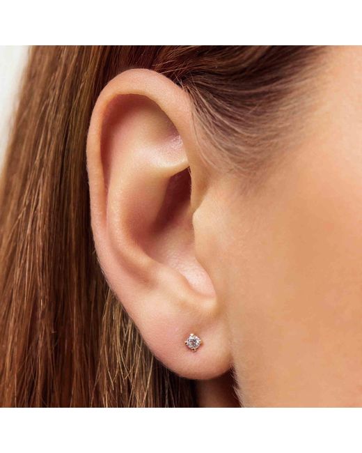 Sif Jakobs Jewellery White Solitaire Earrings Venice