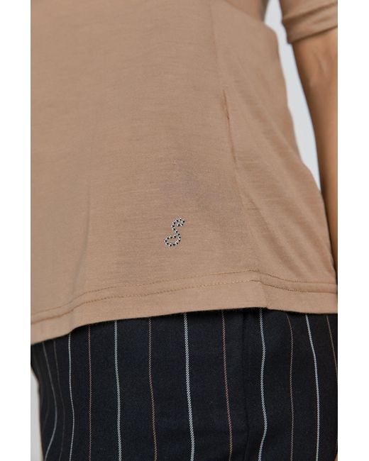 Conquista Natural Neutrals Short Sleeve Light Top