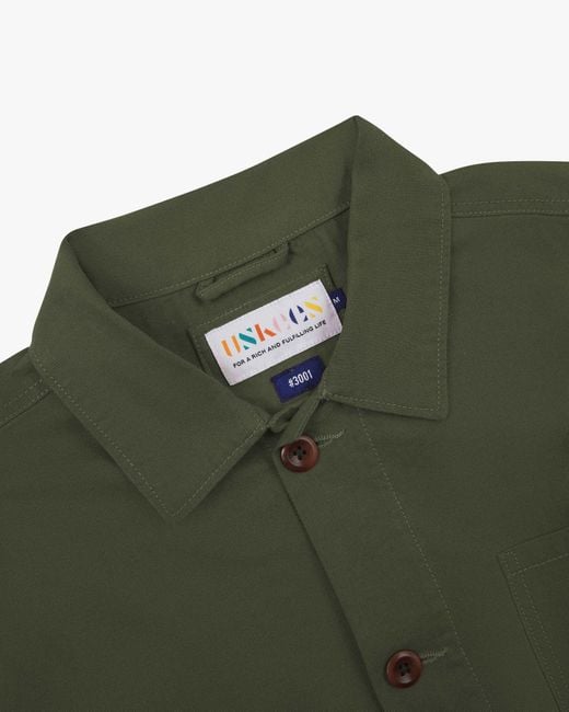 Uskees Green Overshirt for men