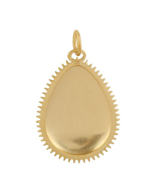 Artisan Metallic Diamond Triangle Pendant