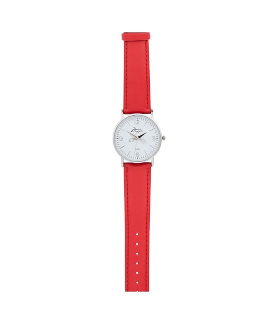 Bermuda Watch Company Red Annie Apple/ Leather Scissor Hands Watch