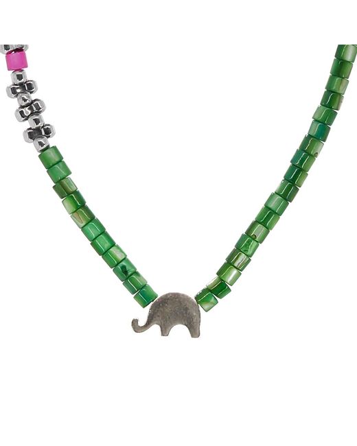Ebru Jewelry Metallic Sterling Elephant Choker Necklace