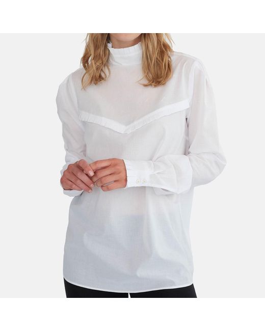 GROBUND White The Ellen Shirt
