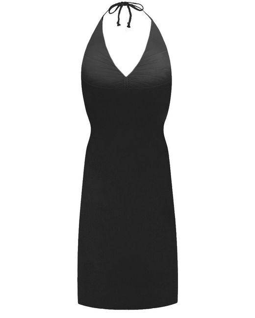 Chic by Lirette Black Short Halter Dress Natural