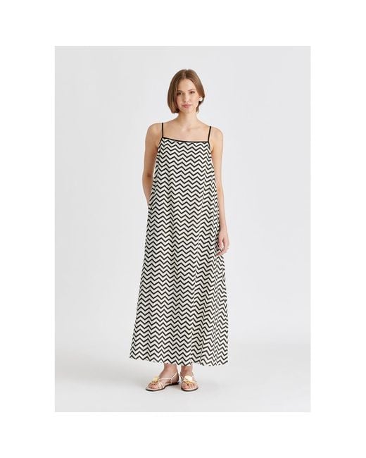 Paisie Multicolor Spaghetti Strap Swing Dress