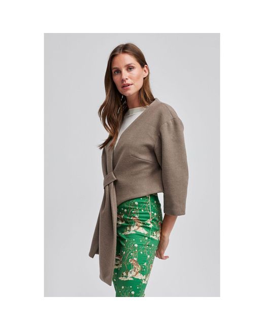 Marianna Déri Gray Cape Jacket Taupe