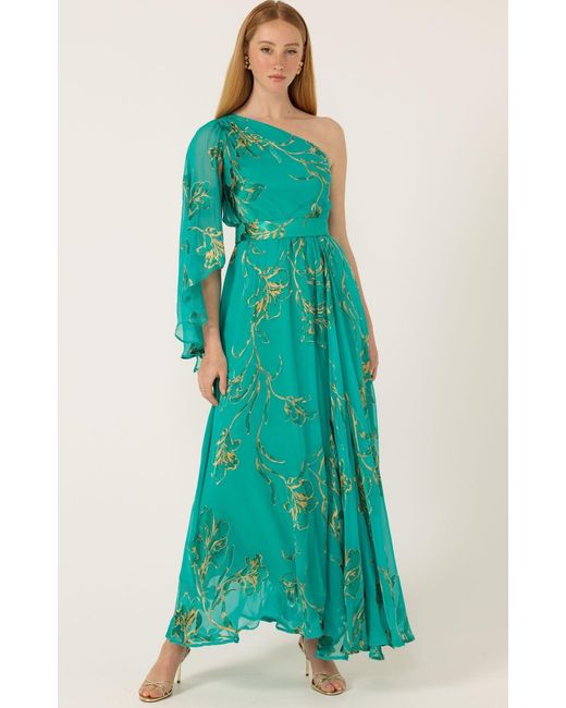 SACHA DRAKE Green Lorelei Maxi Dress