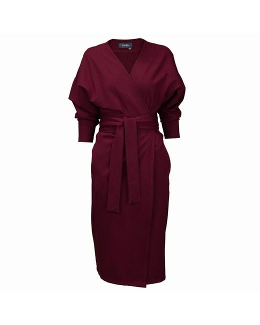 Nola Purple Kimonodress Burgundy