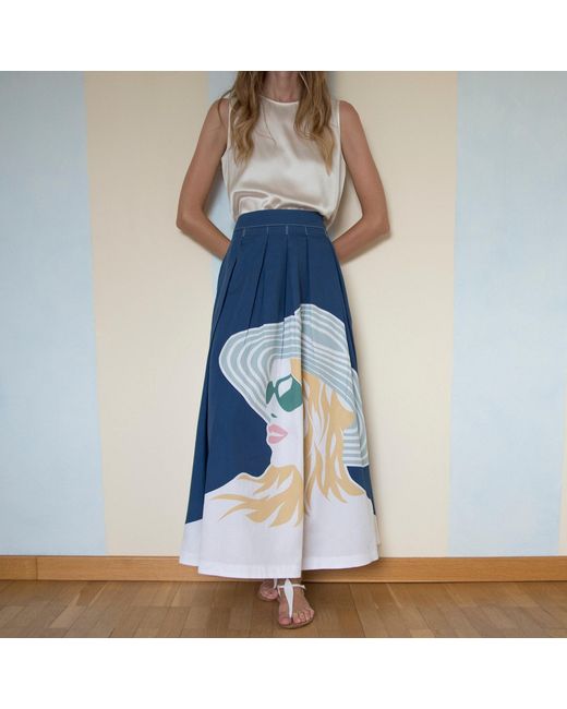 My Pair Of Jeans Blue Viky Maxi Skirt