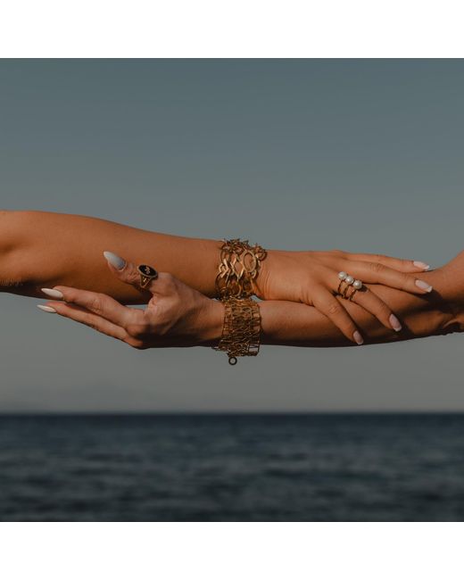 Myrto Katramadou Jewellery Metallic Thalassa – Pearl Ring