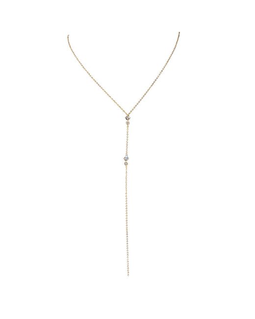 Studio Baloge White Nalya Lariat Necklace