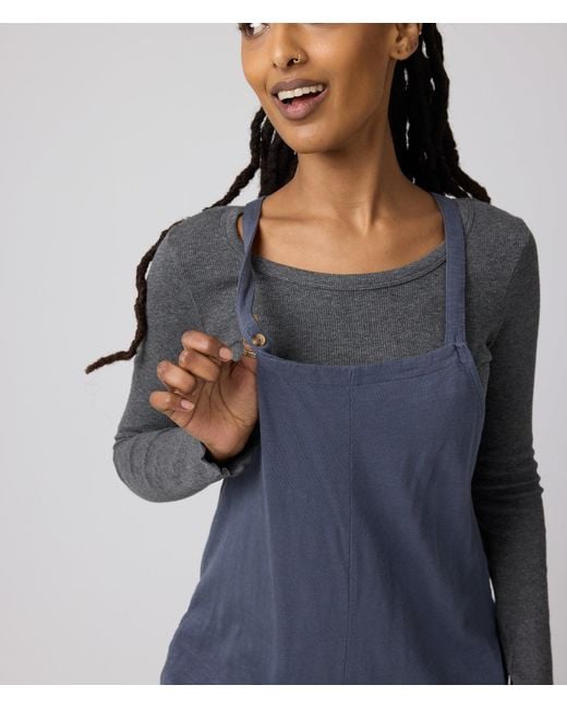 Known Supply Purple Organic Cotton Adjustable Overalls