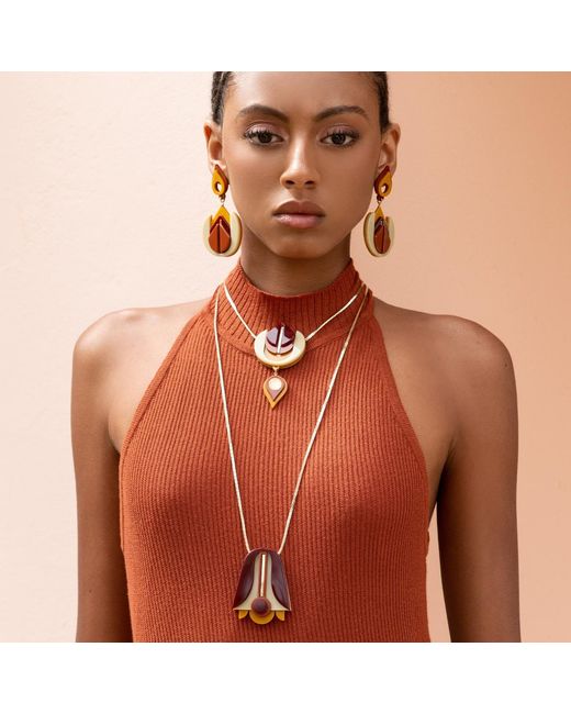 Gissa Bicalho Metallic Handmade Necklace Kit Iolanda Kahki