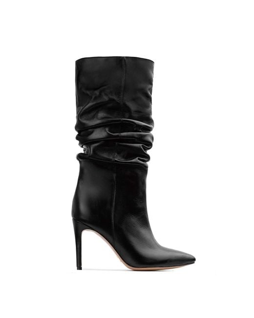 Ginissima Black Leather Eva Boots