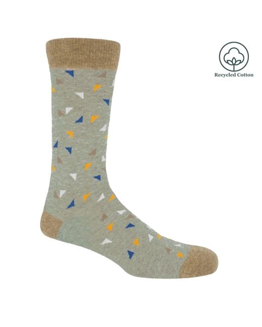 Peper Harow - Made in England Blue Trilateral & Elements Socks – Bundle for men