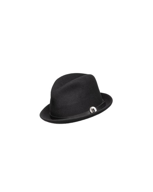 Jamie Slye Hats + Accessories Black Viv Short Brim Fedora Hat