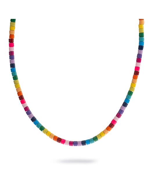 Ebru Jewelry Metallic Vibes Ceramic Bead Necklace