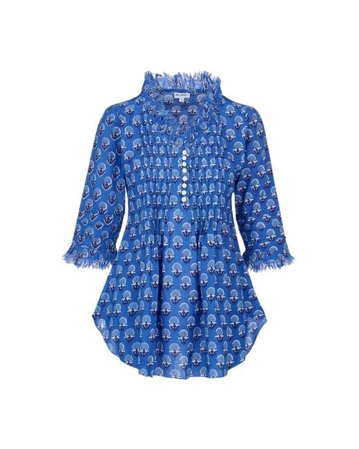 At Last Blue Sophie Cotton Shirt