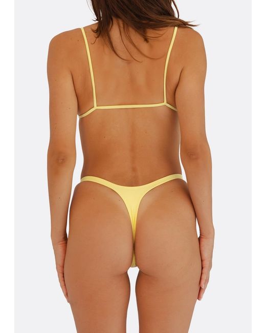 Minimale Animale Yellow Lucid Bikini Top