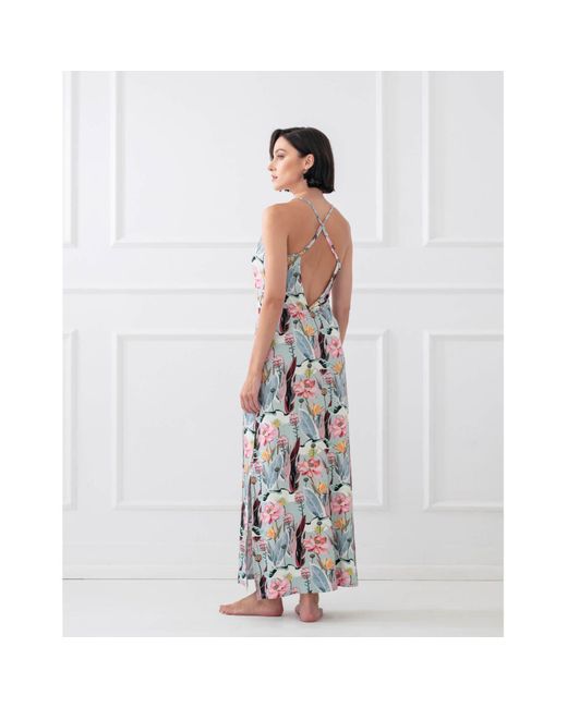 Oh!Zuza White Summer Maxi Dress, Open Back, Adjustable Straps