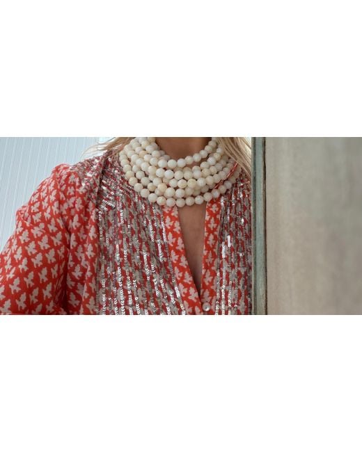 Fairchild Baldwin Natural Neutrals Bella Stone Champagne Necklace