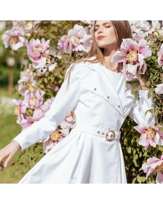 RainSisters Gray Water Resistant Trench Coat: Heavenly