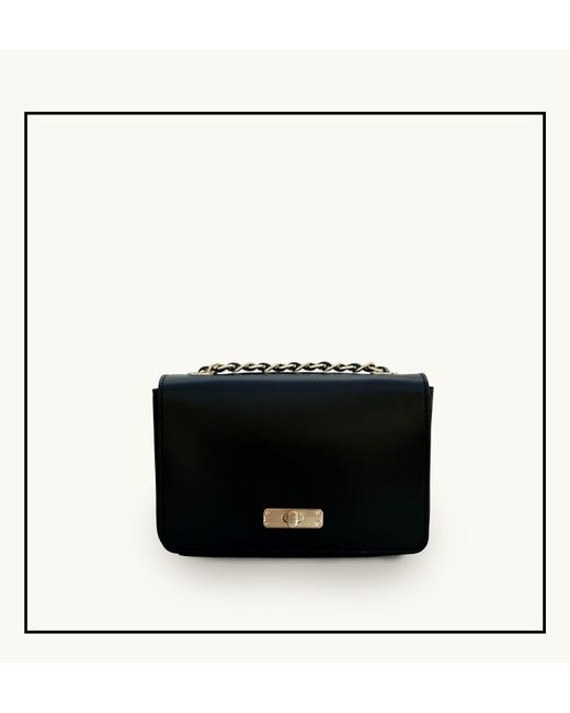Apatchy London Black The Grace Leather Bag