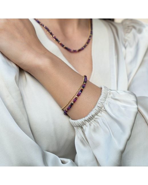 Dower & Hall Metallic Cassis Orissa Bracelet