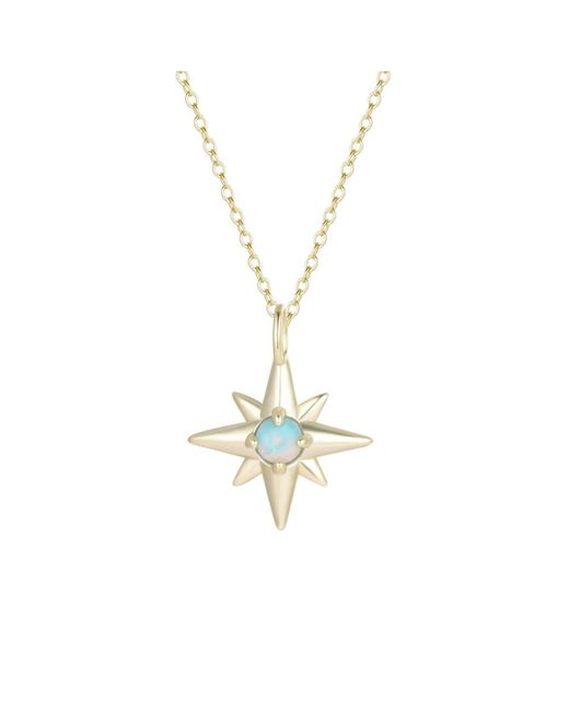 KAMARIA Metallic Opal Star Charm Necklace