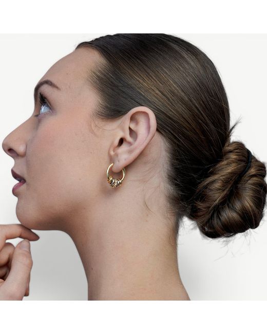 Miss Cecilia Metallic Layered Grace Hoops
