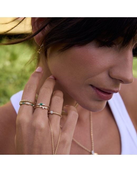 Reis Jewellery Metallic Wicker Dia Ring