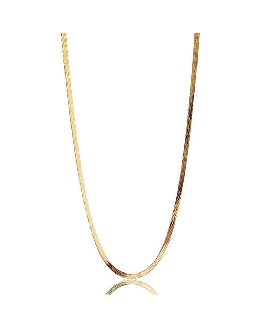 Evie Jewelry Metallic Sidewalk Herringbone Waterproof Necklace