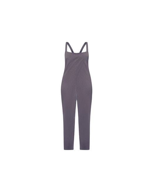 Known Supply Purple Organic Cotton Adjustable Overalls