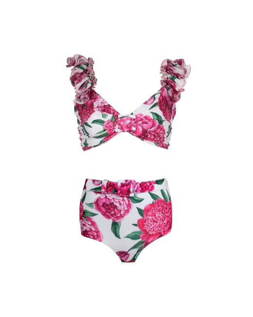Nur Karaata Pink Lily Bikini Set