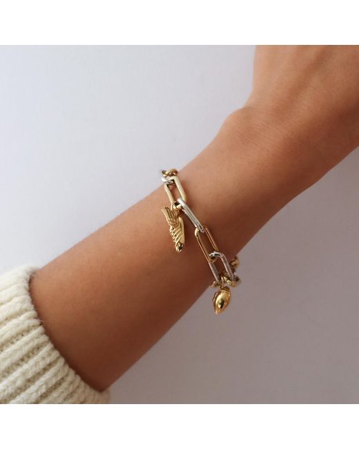 Hye Jane Jewelry Metallic Billie Two Tone Charm Bracelet