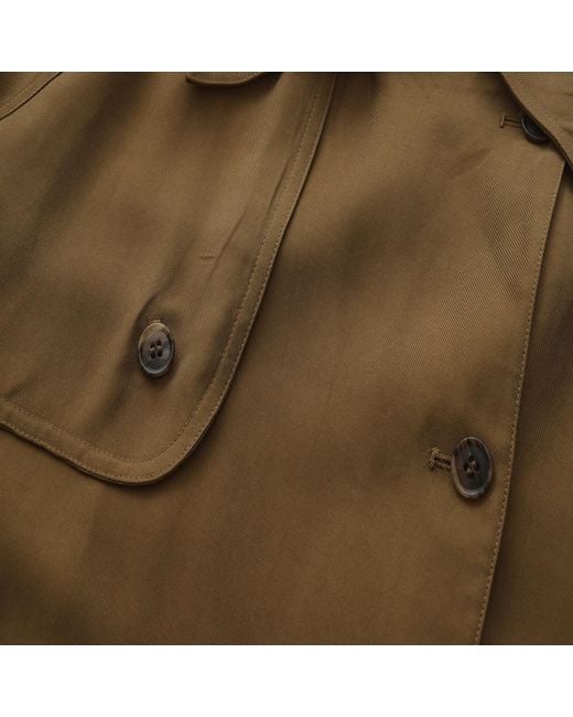 FRONT ROW SHOP Brown Drift Trench Hazel