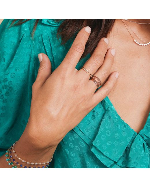 Maya Brenner Metallic Open Diamond Ring