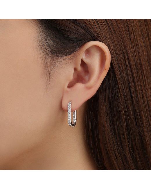 Arte Madrid Metallic Toggle Convertible Hoop Earrings