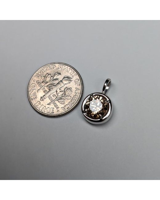 Rahul's Jewels White 1.05 Carat Genuine Diamond Round Solstice Pendant