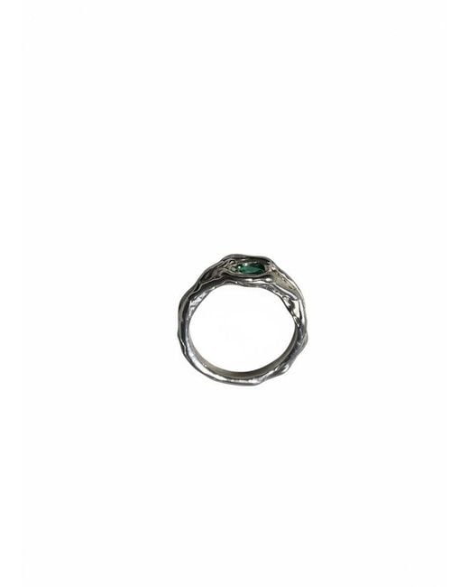 Mitsymay Jewellery Green One Of A Kind Emerald Ring
