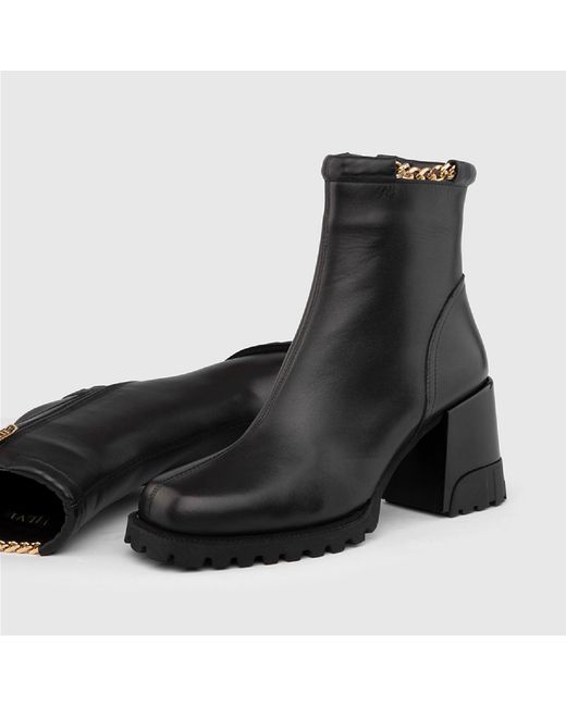 Ilvi Black Harder Leather Heeled Boot